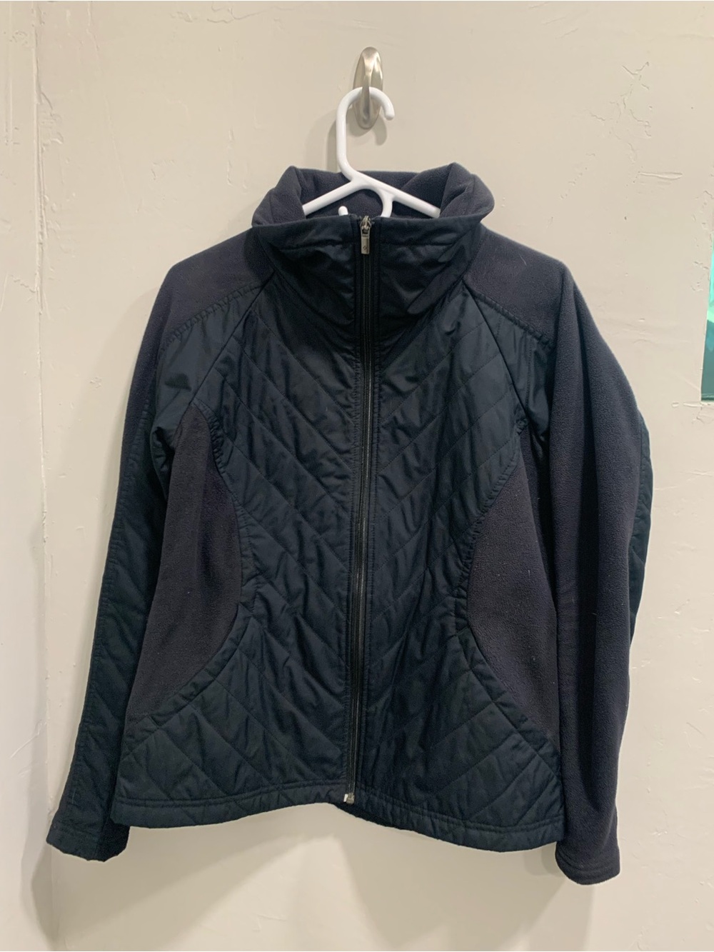 Columbia Black Quilted Hybrid Puffer Jacket